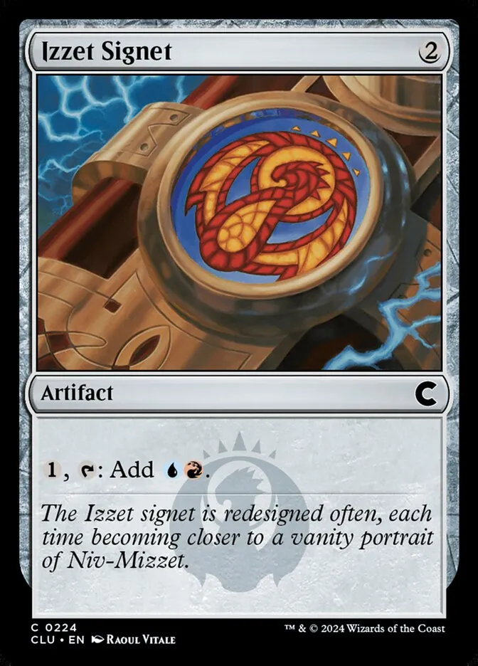 2024 Ravnica: Clue Edition Izzet Signet #224 common card image