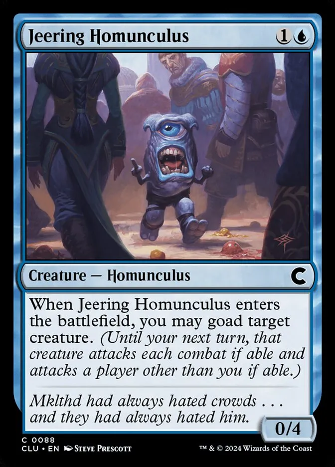 2024 Ravnica: Clue Edition Jeering Homunculus common #88 common card image