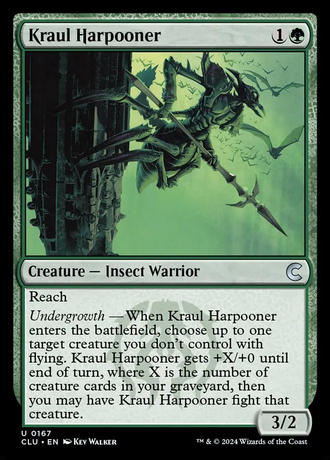 2024 Ravnica: Clue Edition Kraul Harpooner #167 uncommon card image