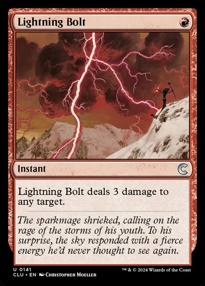 2024 Ravnica: Clue Edition Lightning Bolt uncommon #141 uncommon card image