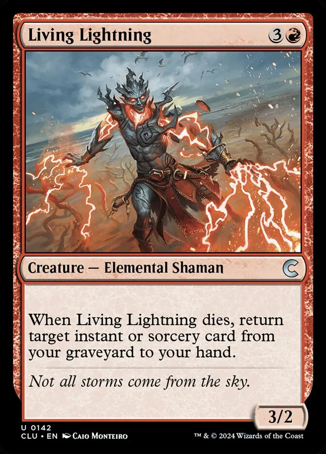 2024 Ravnica: Clue Edition Living Lightning uncommon #142 uncommon card image