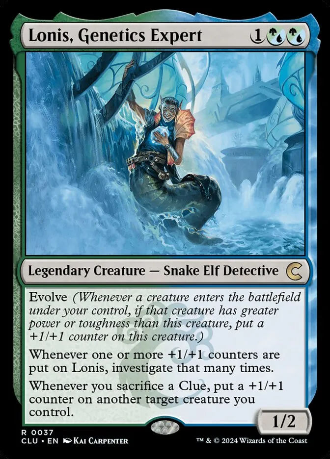 2024 Ravnica: Clue Edition Lonis, Genetics Expert rare #37 rare card image