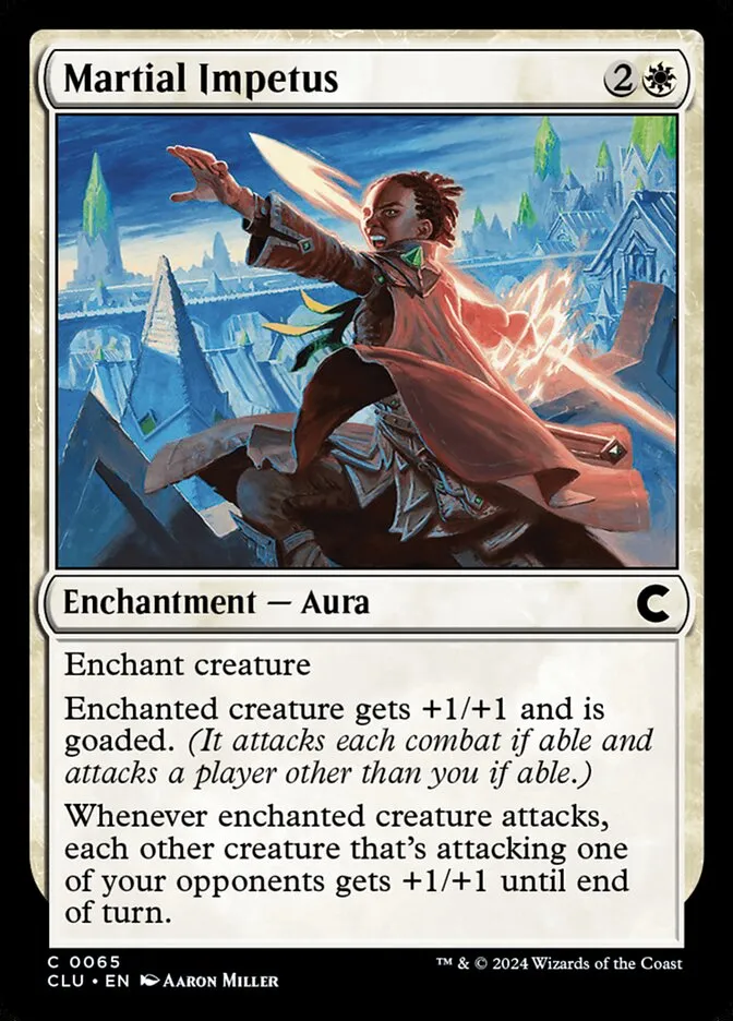 2024 Ravnica: Clue Edition Martial Impetus common #65 common card image