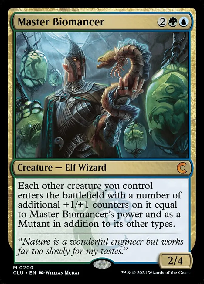 2024 Ravnica: Clue Edition Master Biomancer #200 mythic card image