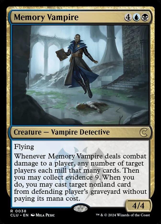 2024 Ravnica: Clue Edition Memory Vampire rare #38 rare card image