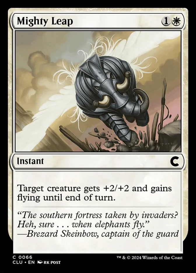 2024 Ravnica: Clue Edition Mighty Leap common #66 common card image