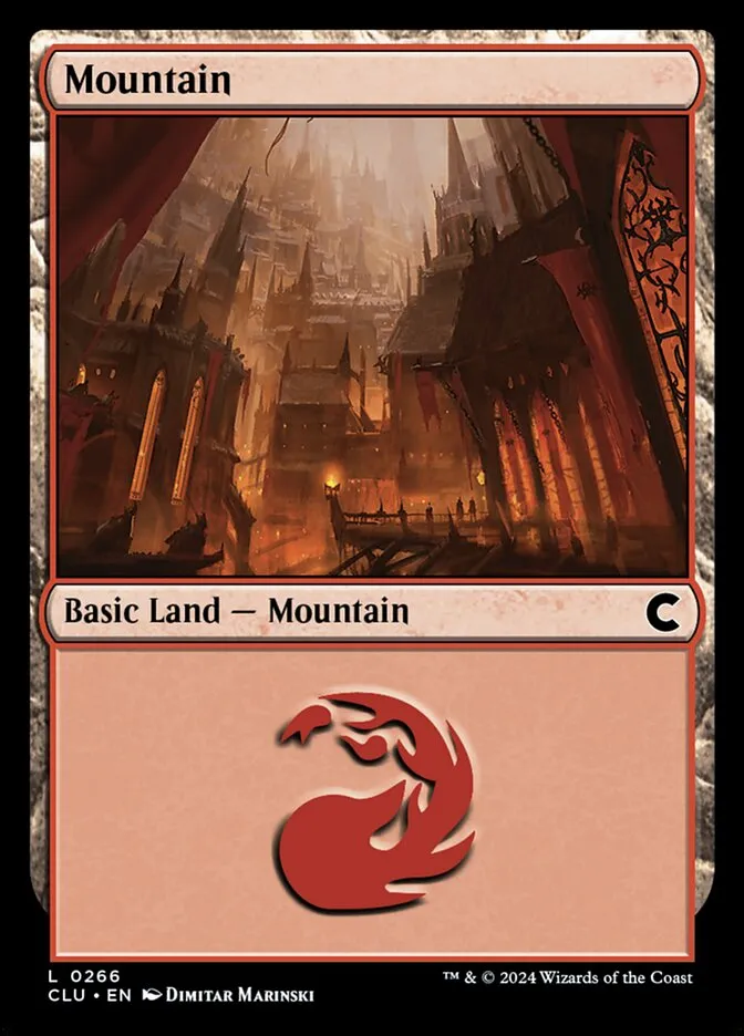 2024 Ravnica: Clue Edition Mountain #266 common card image