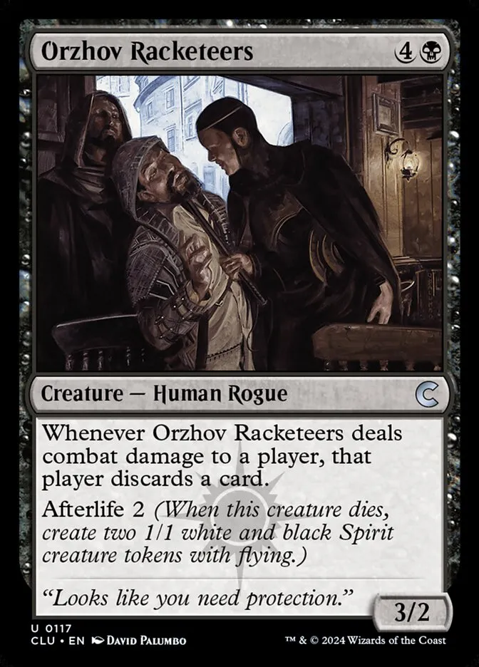2024 Ravnica: Clue Edition Orzhov Racketeers uncommon #117 uncommon card image
