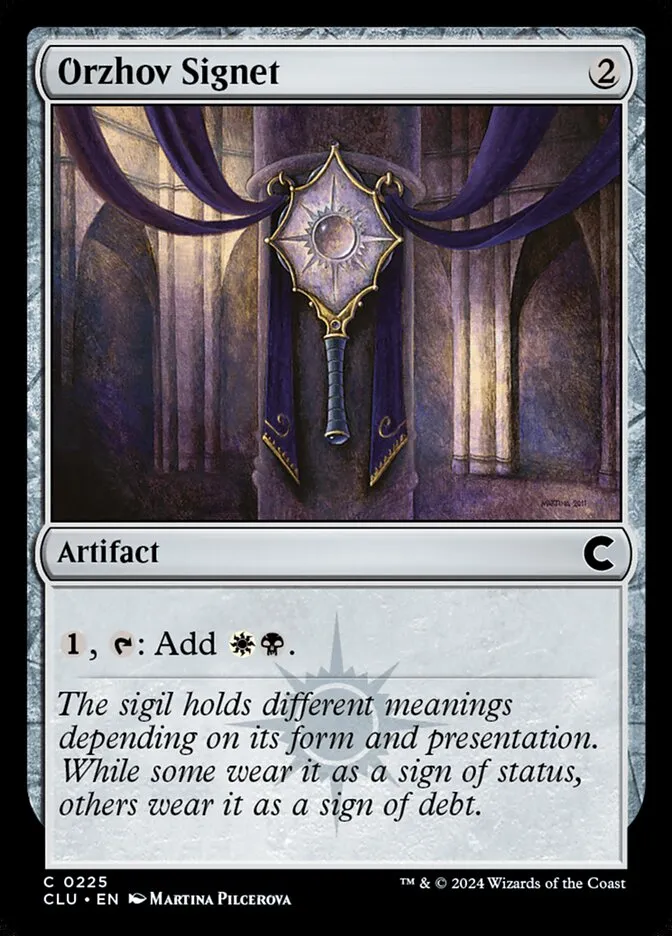 2024 Ravnica: Clue Edition Orzhov Signet #225 common card image