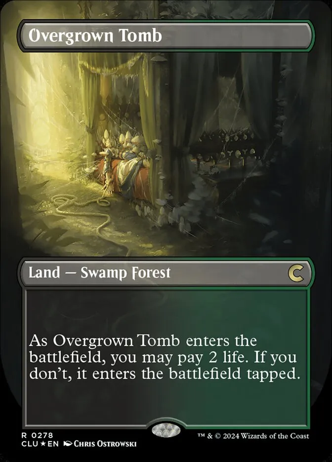 2024 Ravnica: Clue Edition Overgrown Tomb #278 rare card image