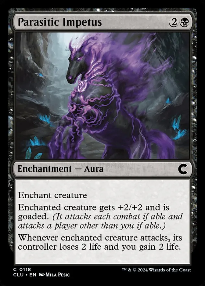 2024 Ravnica: Clue Edition Parasitic Impetus common #118 common card image