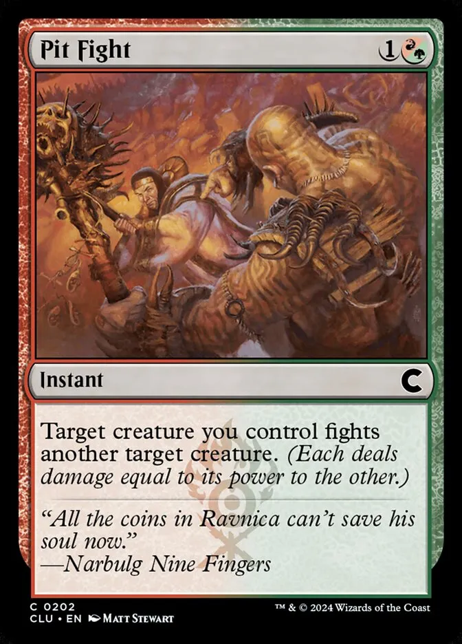 2024 Ravnica: Clue Edition Pit Fight #202 common card image