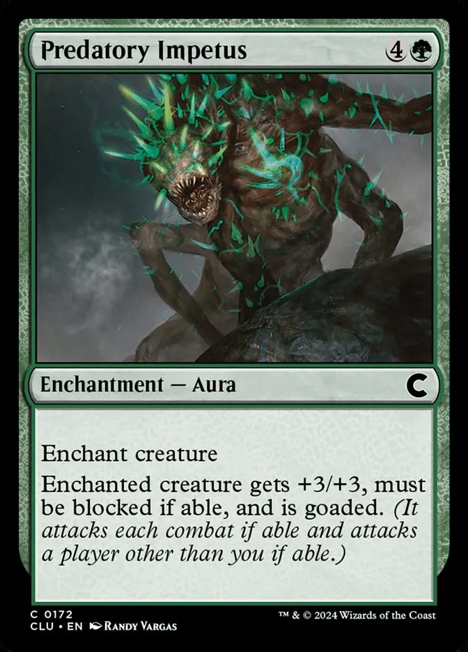 2024 Ravnica: Clue Edition Predatory Impetus #172 common card image