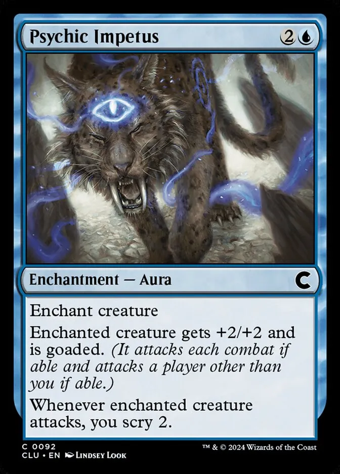 2024 Ravnica: Clue Edition Psychic Impetus common #92 common card image