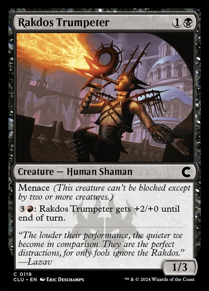 2024 Ravnica: Clue Edition Rakdos Trumpeter common #119 common card image