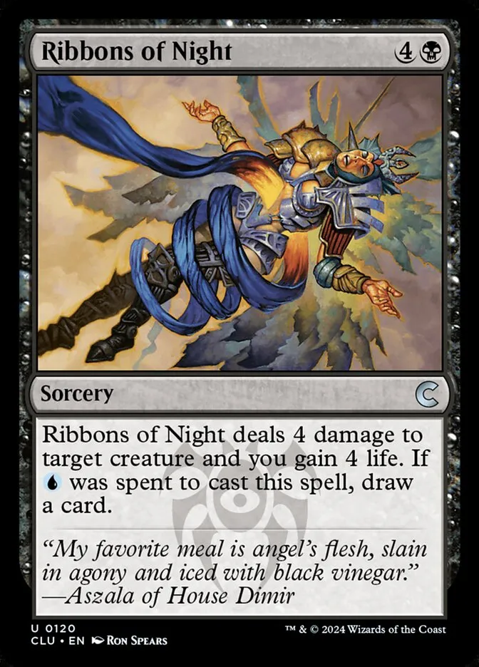 2024 Ravnica: Clue Edition Ribbons of Night uncommon #120 uncommon card image