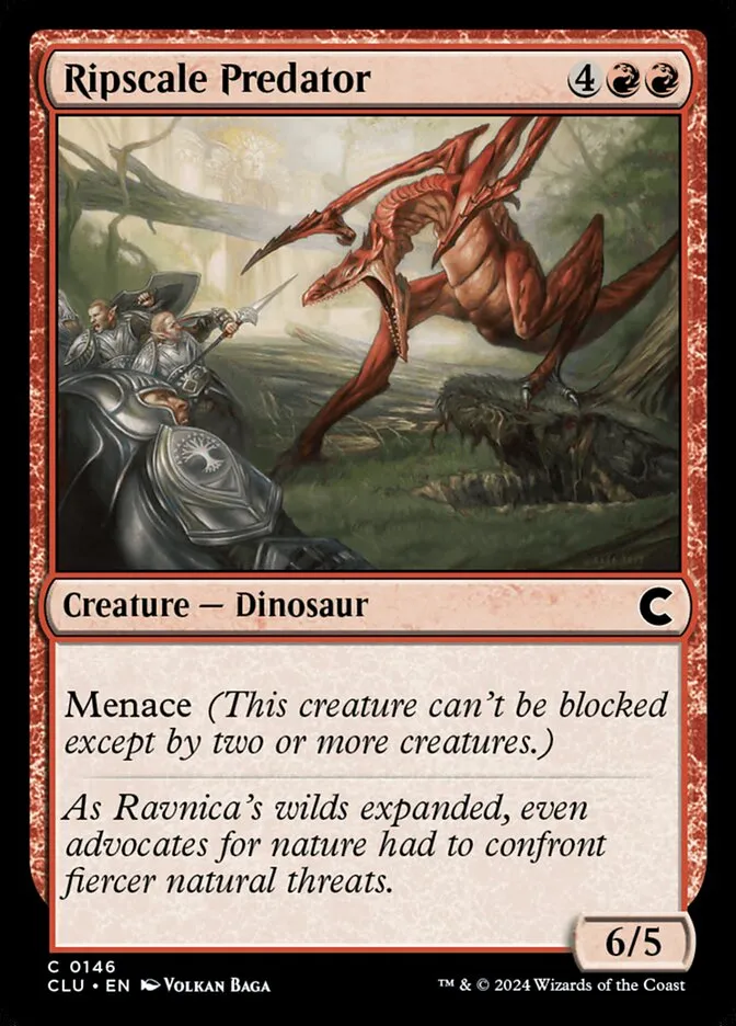 2024 Ravnica: Clue Edition Ripscale Predator common #146 common card image