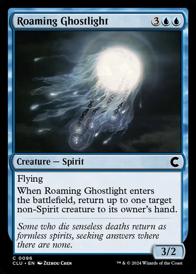 2024 Ravnica: Clue Edition Roaming Ghostlight common #96 common card image