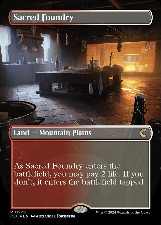 2024 Ravnica: Clue Edition Sacred Foundry rare #279 rare card image