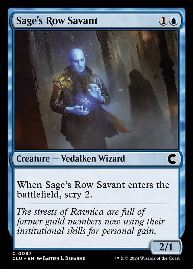 2024 Ravnica: Clue Edition Sage's Row Savant common #97 common card image