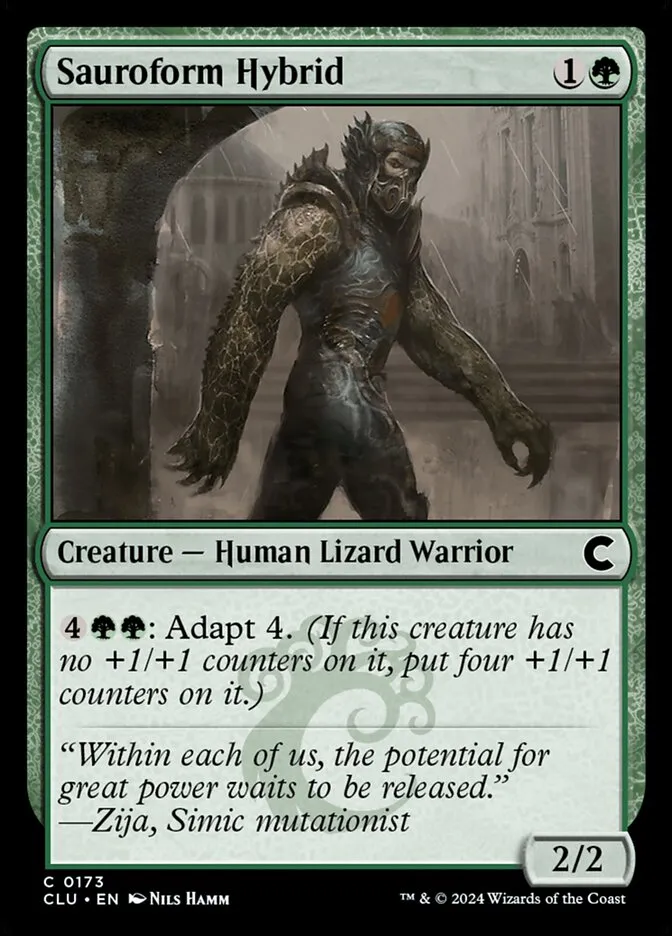 2024 Ravnica: Clue Edition Sauroform Hybrid #173 common card image