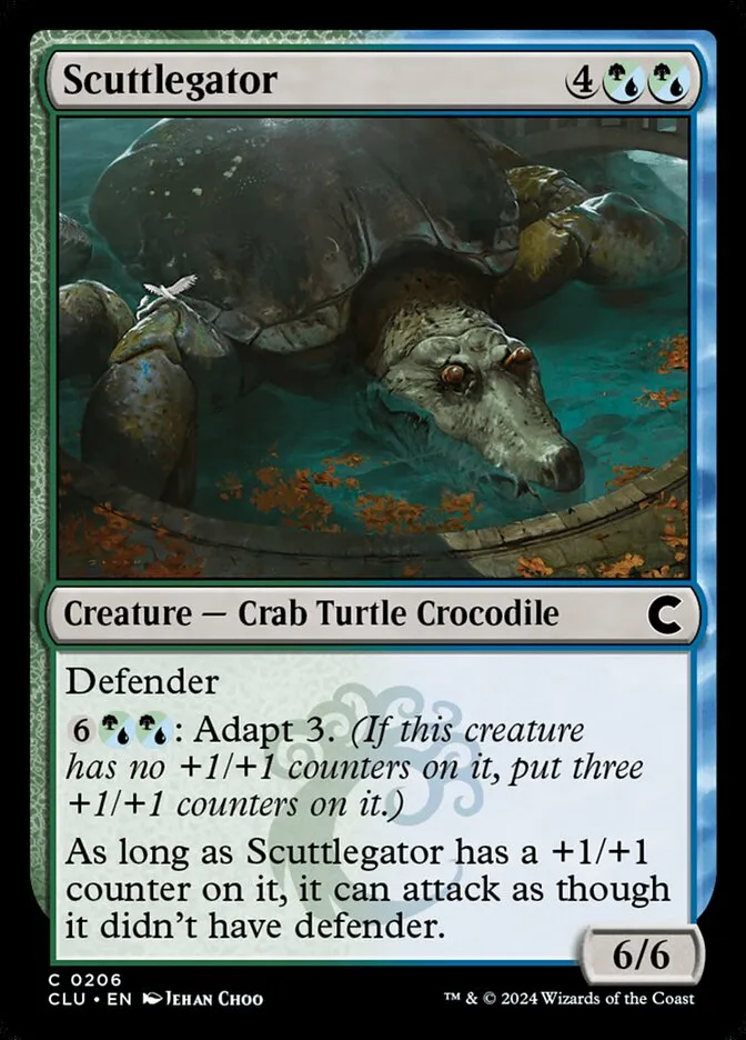 2024 Ravnica: Clue Edition Scuttlegator #206 common card image