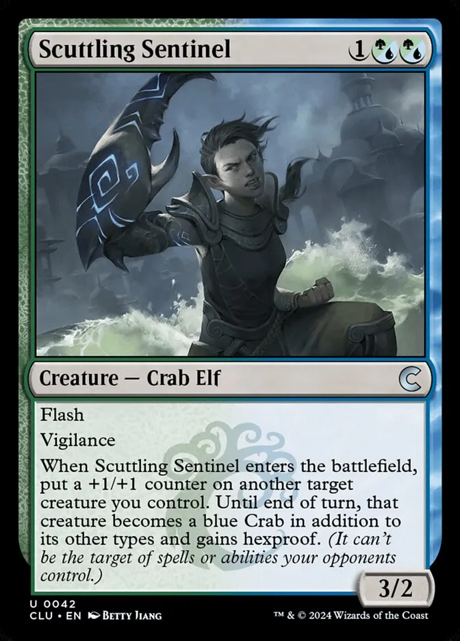 2024 Ravnica: Clue Edition Scuttling Sentinel uncommon #42 uncommon card image