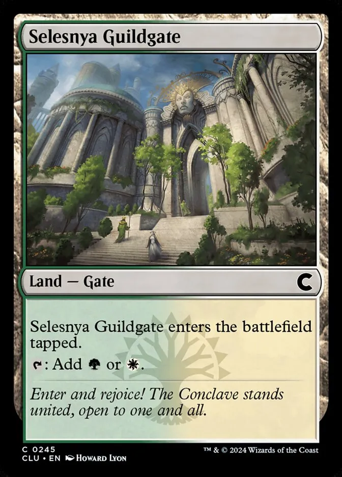 2024 Ravnica: Clue Edition Selesnya Guildgate #245 common card image