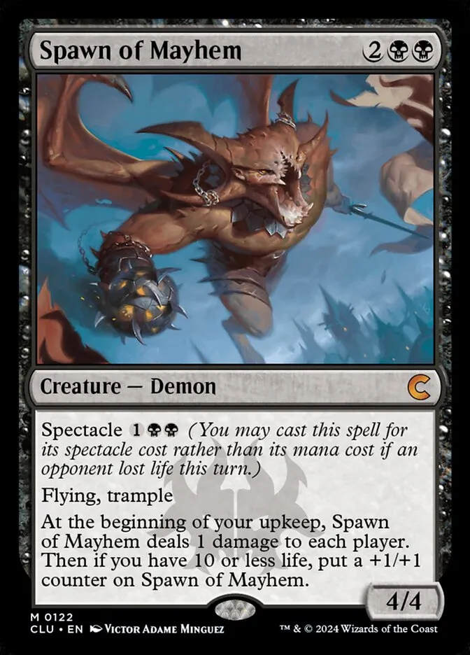 2024 Ravnica: Clue Edition Spawn of Mayhem mythic #122 mythic card image