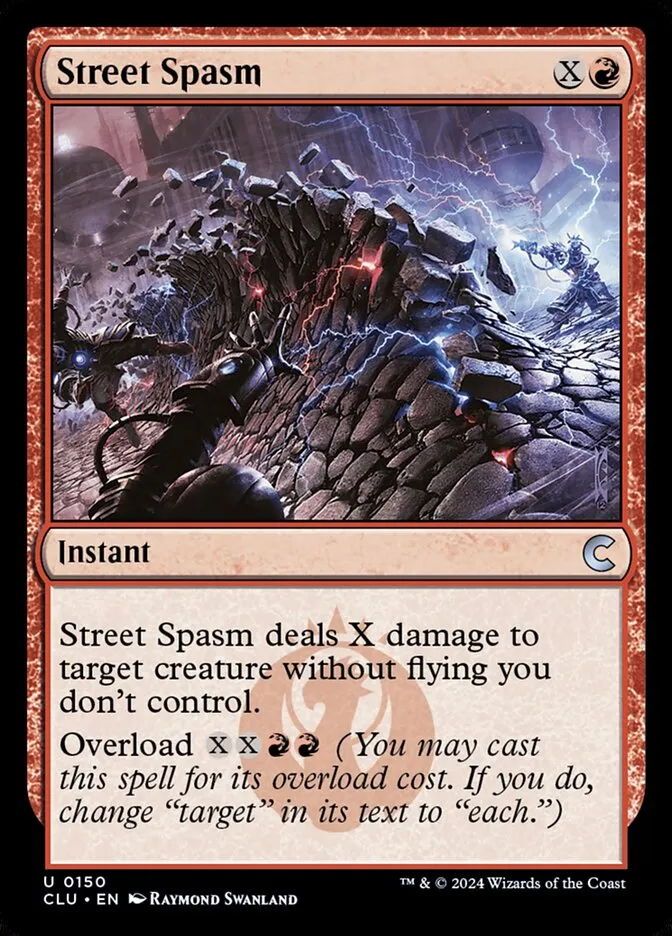 2024 Ravnica: Clue Edition Street Spasm uncommon #150 uncommon card image