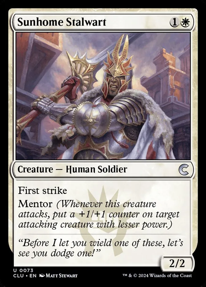 2024 Ravnica: Clue Edition Sunhome Stalwart uncommon #73 uncommon card image
