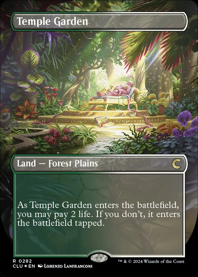 2024 Ravnica: Clue Edition Temple Garden #282 rare card image
