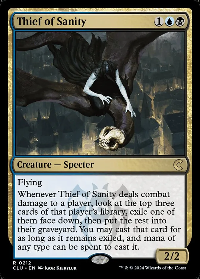2024 Ravnica: Clue Edition Thief of Sanity #212 rare card image