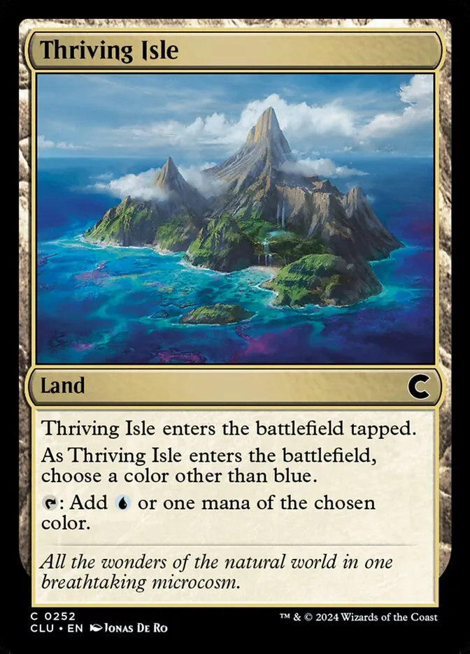 2024 Ravnica: Clue Edition Thriving Isle #252 common card image