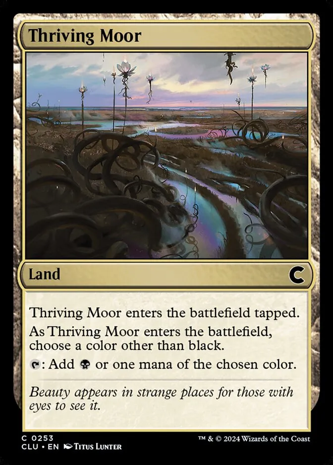 2024 Ravnica: Clue Edition Thriving Moor #253 common card image