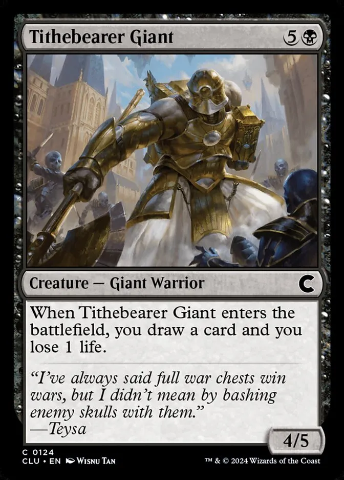 2024 Ravnica: Clue Edition Tithebearer Giant common #124 common card image