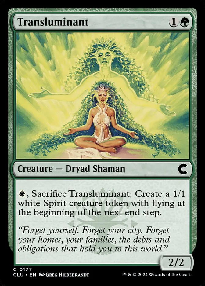 2024 Ravnica: Clue Edition Transluminant #177 common card image