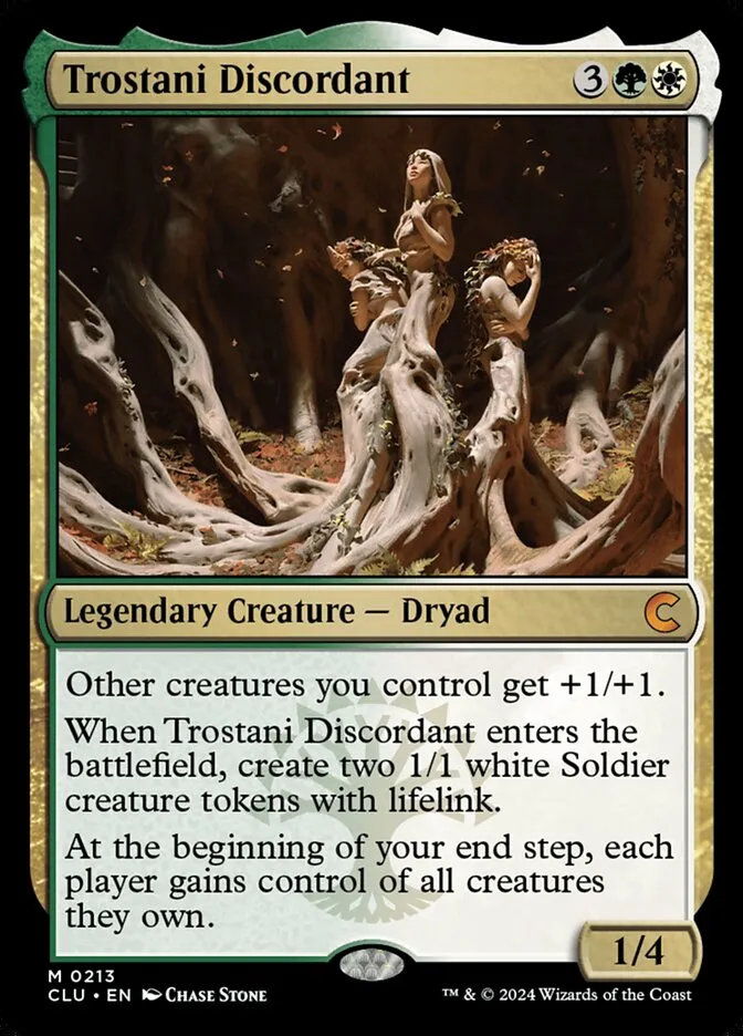 2024 Ravnica: Clue Edition Trostani Discordant #213 mythic card image
