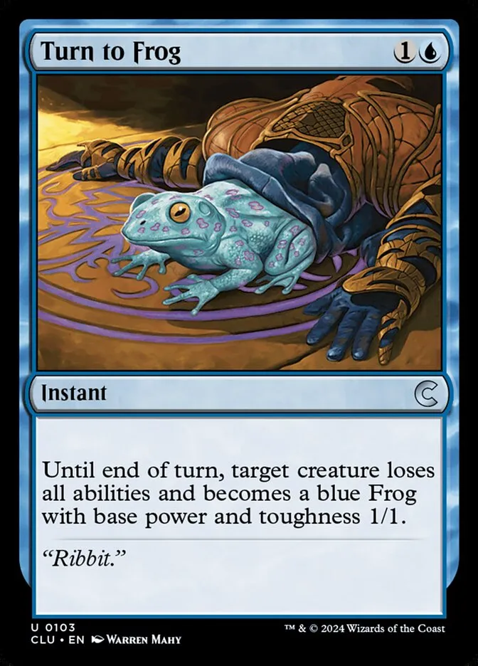 2024 Ravnica: Clue Edition Turn to Frog uncommon #103 uncommon card image