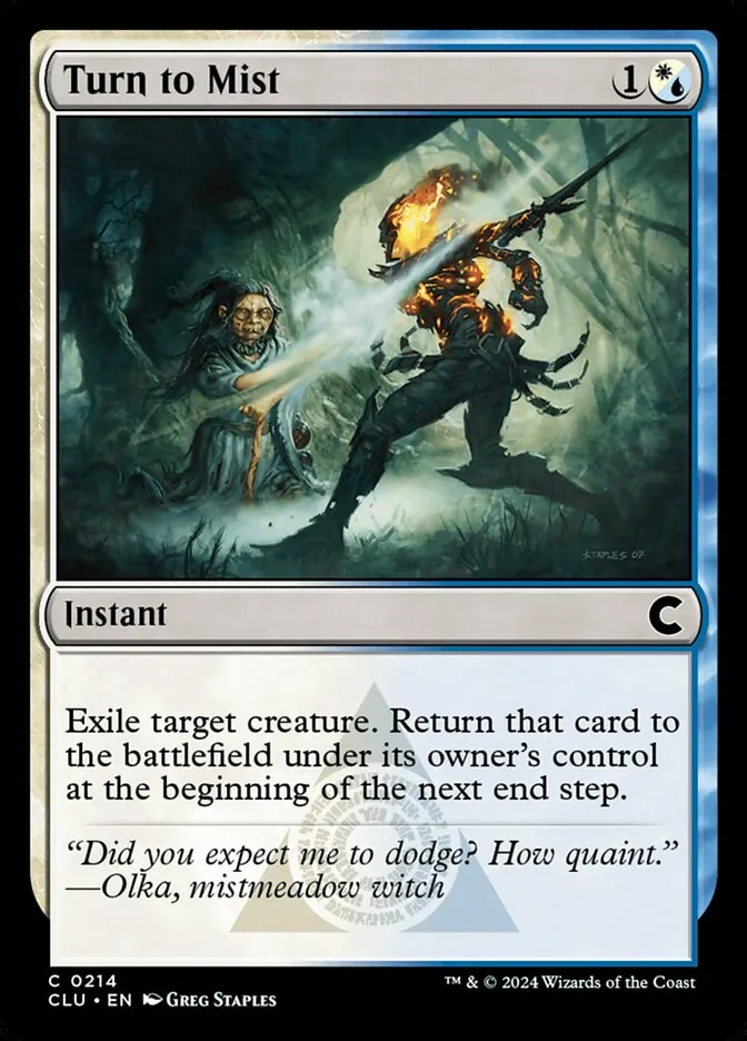 2024 Ravnica: Clue Edition Turn to Mist #214 common card image
