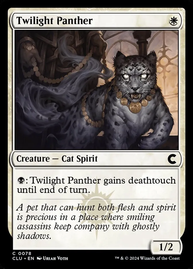 2024 Ravnica: Clue Edition Twilight Panther common #78 common card image