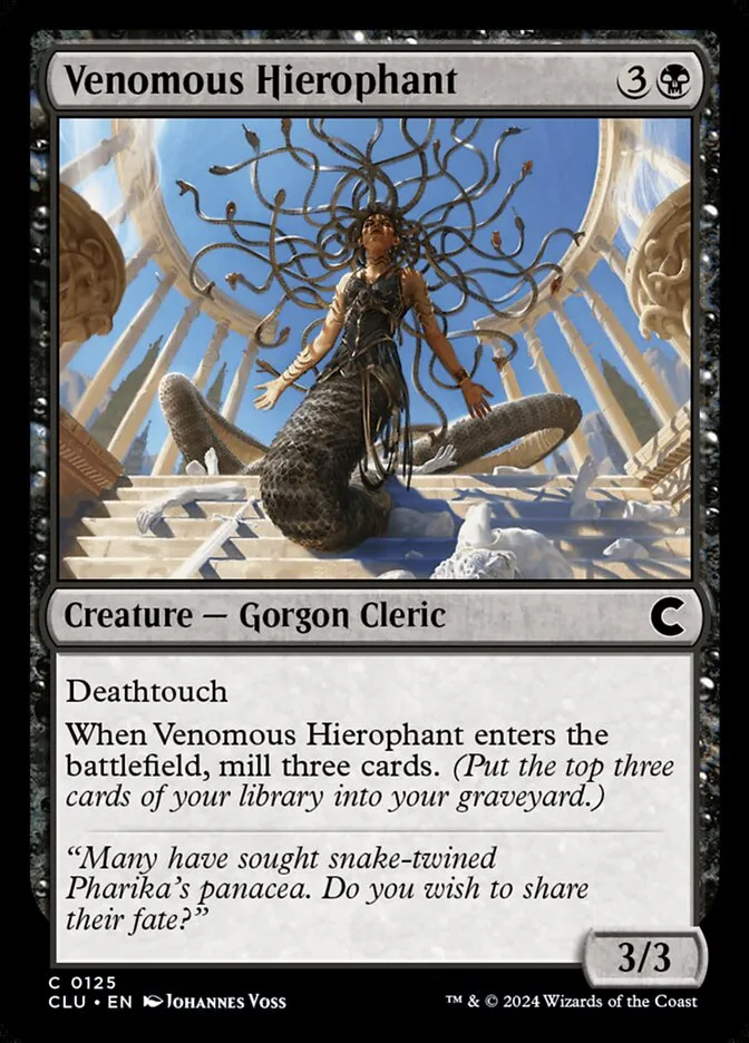 2024 Ravnica: Clue Edition Venomous Hierophant common #125 common card image