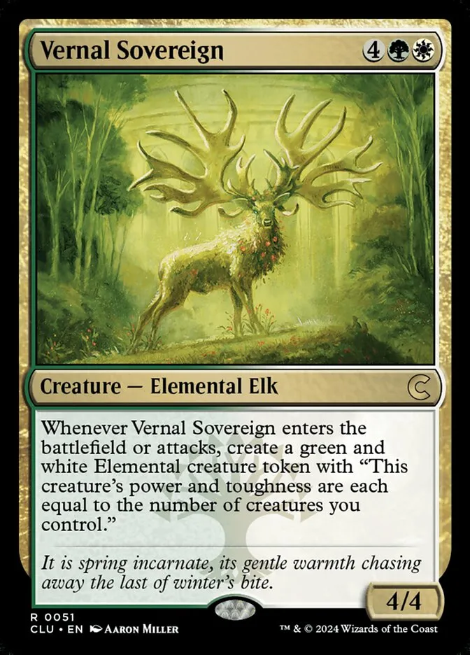 2024 Ravnica: Clue Edition Vernal Sovereign rare #51 rare card image