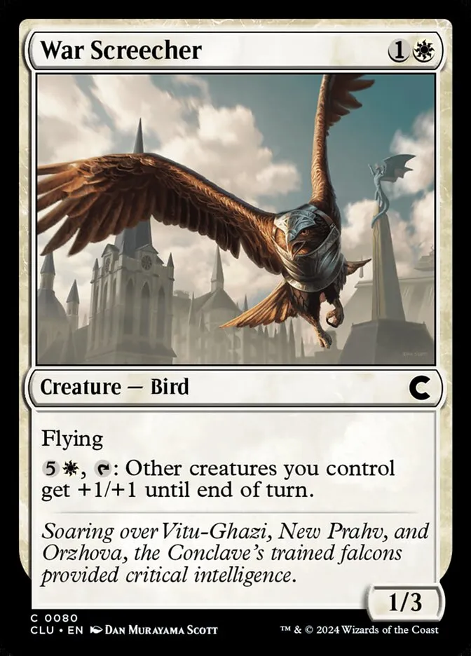 2024 Ravnica: Clue Edition War Screecher common #80 common card image