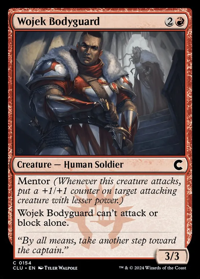 2024 Ravnica: Clue Edition Wojek Bodyguard common #154 common card image