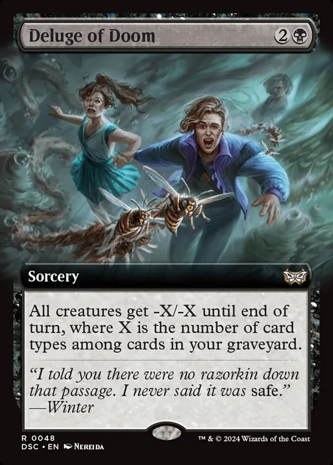 2024 Duskmourn: House of Horror Commander Deluge of Doom rare #48 rare card image