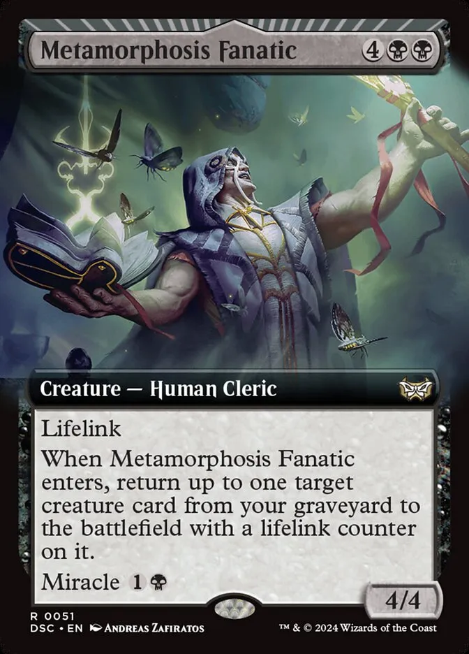 2024 Duskmourn: House of Horror Commander Metamorphosis Fanatic rare #51 rare card image
