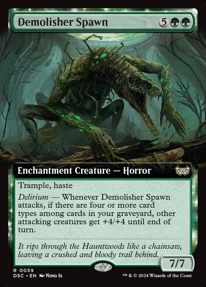 2024 Duskmourn: House of Horror Commander Demolisher Spawn rare #59 rare card image