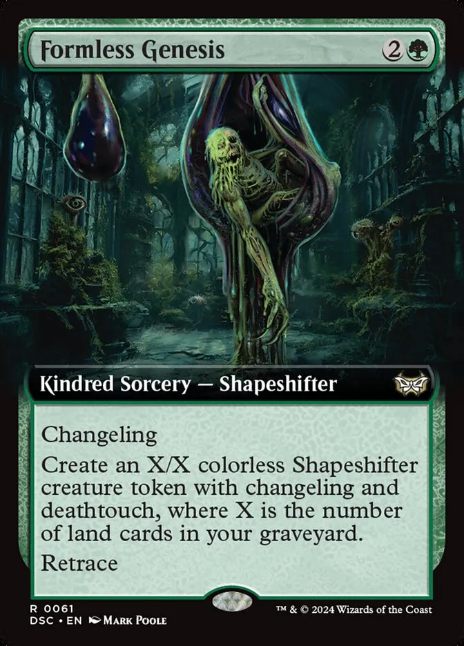 2024 Duskmourn: House of Horror Commander Formless Genesis rare #61 rare card image