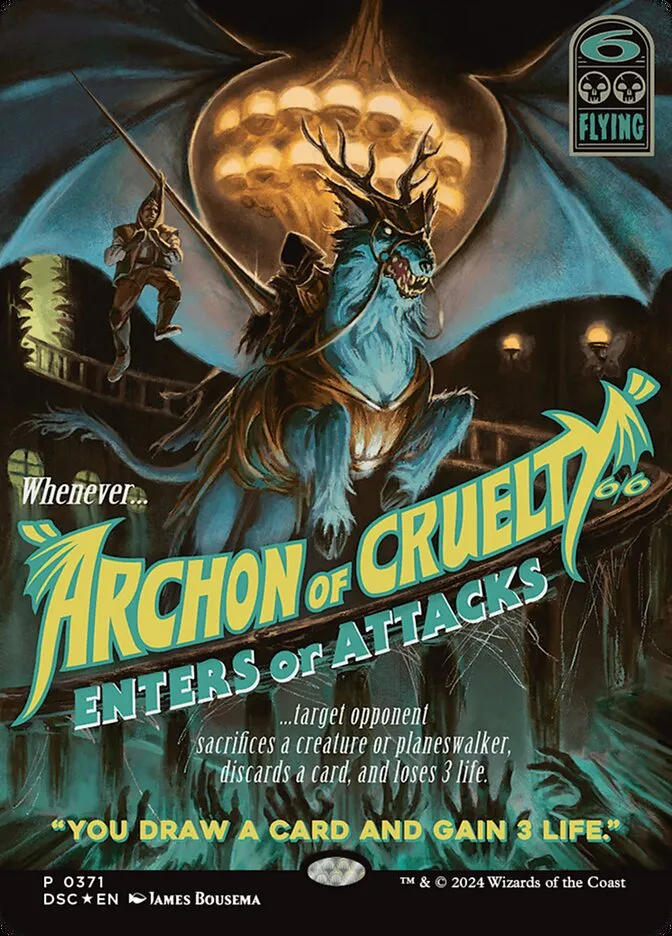 2024 Duskmourn: House of Horror Commander Archon of Cruelty #371 mythic card image